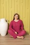 Women's Bamboo Large Long Sleeve Pajama Set New Season - 2