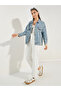 Oversized Regular Length Denim Jacket - 2