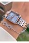 Brand Rose Silver Color Steel Cord-Steel Small Case Blackening Does Not Fade Women Wristwatch- Bracelet - 4
