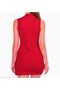 Crew Neck Zero Sleeve Slit Detailed Mini Knitwear Dress - 2