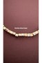 Gold Silver Dorica Cube Necklace (Serenay Dorica Steel Necklace with Two-Color Cube Chain) - 4
