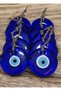Glass Evil Eye 10 Pieces 10.5cm Glass Evil Eye Bead Wall Ornament Garden Ornament Wood Evil Eye Bead Gift
