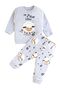 Ozbaby Lamb Embossed Printed Baby Sets 6-18 Months
