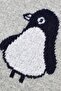 Knitted Baby Blanket for Baby Girl and Boy 85cm X85Cm Gray Penguş - 4