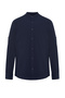 Koyu Lacivert Slim Fit Basic Hakim Yaka Apoletli %100 Pamuklu Gömlek TMNSS20GO0188 - 6