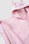 Organic Cotton Towel Baby Pink Poncho Rabbit - 3