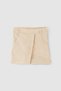 Kids Shorts Skirt Beige Organic Cotton - 2