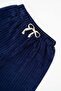 Velvet Palazzo Trousers Kids Navy Blue - 4