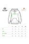 Women's Oversize Sweatshirt Hoodie with Inside Print Black – Hooded, Kangaroo Pocket, 3 Threaded Straps - 6