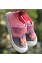 Children's Slippers Linen Nursery Home School Shoes Soft Non-Slip Sole Velcro Nursery Shoes - 4