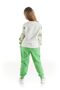Girl's Floral Printed Trendy Tracksuit Set Cotton Seasonal Ak2502 - 8