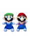 Imported Fabric Super Mario Brothers Mario Luigi Set of 2 Figure Plush Toy Sleeping Playmate 20 cm - 2