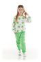 Girl's Floral Printed Trendy Tracksuit Set Cotton Seasonal Ak2502 - 5