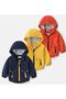 Hooded Children's Trench Coat Seasonal Coats, For Boys And Girls (120 CM-5 YEARS / RED) - 5