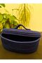 Jute Wicker Basket with Oval Lid, Organizer, 30X20X10. - 6