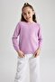 Girl's Crew Neck School Sweater N8505A623Au - 3