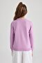 Girl's Crew Neck School Sweater N8505A623Au - 6