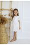 Girl's Special Day Birthday Dress with Scallop Collar and Back Detail