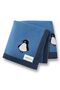 Knitted Baby Blanket for Baby Girl and Boy 85cm X85Cm Blue Penguş