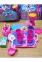 Tea Set with Toy Bag Kitchen Utensil 30 Pieces Cup with Tray Teapot