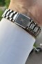 Silver Black Color Men's Wristwatch with Calendar - 4