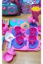 Tea Set with Toy Bag Kitchen Utensil 30 Pieces Cup with Tray Teapot - 2