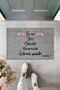 Modern Digital Print Doormat - Gray This Home Banishes Stress, Unhappiness, and Restlessness - Door Mat - 2