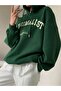Women's Minimalist Paperlll Printed Oversize Fleece Hoodie - 3