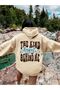 Women's the Kind Angel Printed Oversize Hooded Sweatshirt
