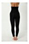 Women's Black 2 Size Reducing High Waist Seamless Corset Leggings - 6