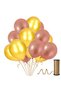Deal Month 30 Pieces Metallic Rose Gold, Gold Balloon Concept - Beautiful - Flying Balloon