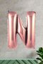 Letter N Rose Gold Foil Balloon 100 Cm 40 Inch 1 Meter Initial Letter Balloon