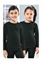Unisex Children's Long Sleeve Undershirt Thermal Black 3 - 3