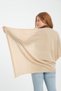 Single Color Openwork Patterned Shoulder Shawl, Stylish Comfortable Shoulder Shawl with Openwork Patterned Edge, Knitwear Shoulder Shawl, Women's Shawl - 4