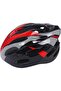 Cycle & Skates Helmet Adjustable Strap, Black & Red Polycarbonate, EPS, Padding For Adults - 3