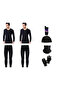 Luxury Black Thermal - Soldier Set Polar Beanie Neck Collar Gloves Socks Set