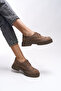 Oknyrth Women's Lace-Up Loafer 00121990 Mink Suede - 3