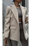 Oversize Soft Stamp Blazer - Lined and Pocketed, Pinterest Model - 2