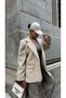 Oversize Soft Stamp Blazer - Lined and Pocketed, Pinterest Model - 5