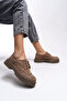 Oknyrth Women's Lace-Up Loafer 00121990 Mink Suede - 4