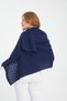 Single Color Openwork Patterned Shoulder Shawl, Stylish Comfortable Shoulder Shawl with Openwork Patterned Edge, Knitwear Shoulder Shawl, Women's Shawl - 4