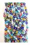 12 mm Mixed Color Flat Glass Evil Eye Bead String, String Glass Evil Eye Beads 29-30 Pieces. - 3