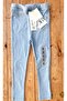 Blue Slim Fit Lycra Girl's Jeans Leggings - 6