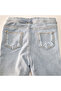 Blue Slim Fit Lycra Girl's Jeans Leggings - 3