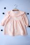 100% Organic Comfortable Daily Drawstring Simple and Stylish Double Layer Muslin 6-24 Months Girl's Dress - 3