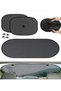 Car Rear and Side Window Suction Cup Curtain Sunshade Set 3-Piece Shade Car Rear Side Window in the Car Shop