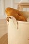 Kids' room cute giraffe jute linen fabric laundry organizer toy basket 33x40 - 4