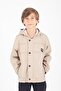 9-15 Years Ribbed Hooded Seasonal Boys' Raincoat