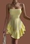 Mini Ball Gown and Graduation Dress with Flounces Skirt 102 - 6