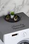 Washing Machine Cover Embroidered Liquid Proof Fabric Anthracite Color